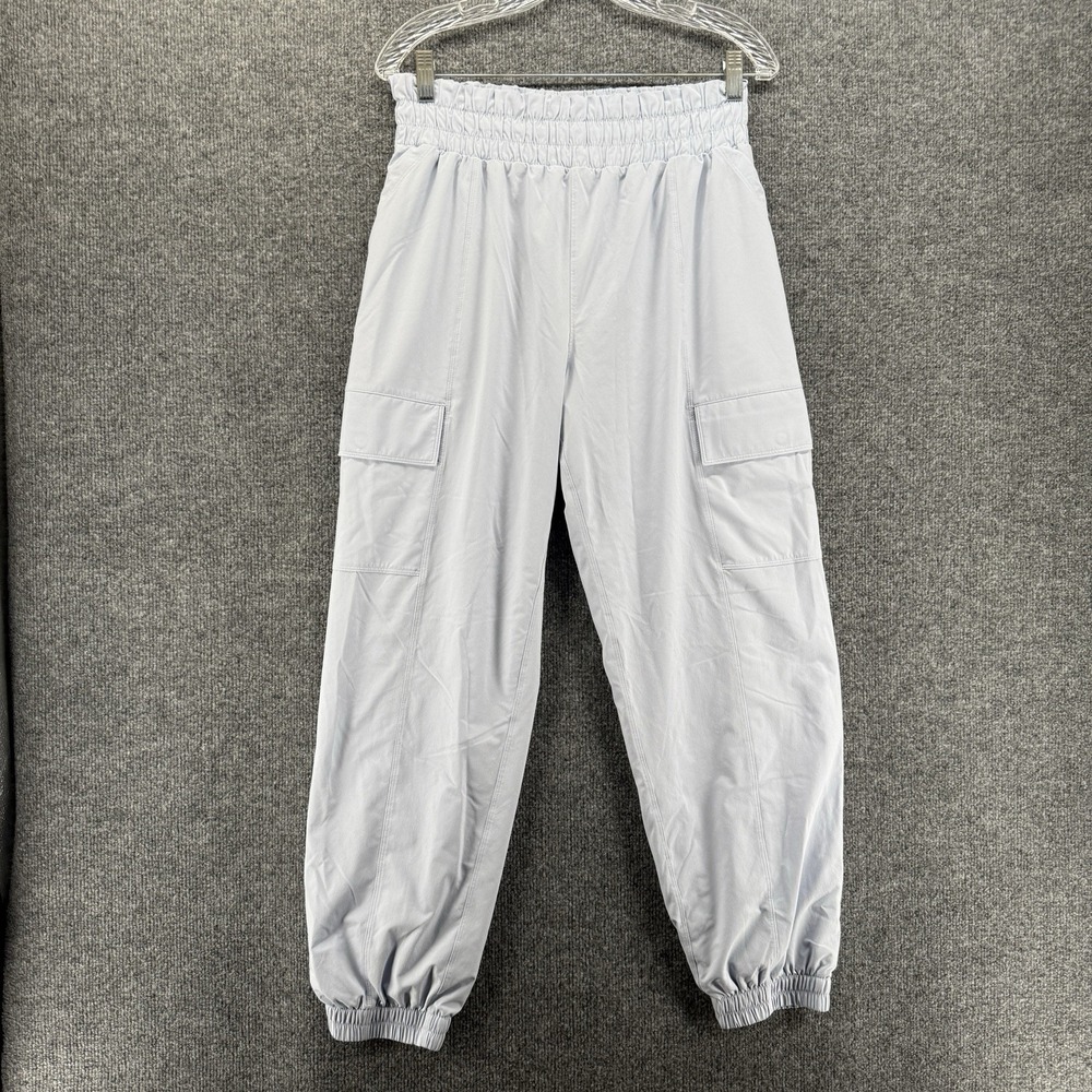 Athleta Girl Cargo Pants XXL/16 Blue Drawstring Y2K Baggy Gorpcore Grunge Jogger